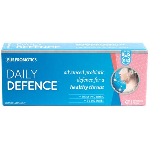 Blis Daily Defence With Blis K12 Strawberry 30 Lozenges