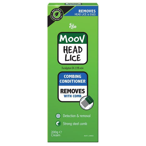 moov head lice combing conditioner 200g - lice/nits