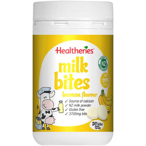 Healtheries Milk Bites Banana Flavour 50 Tablets
