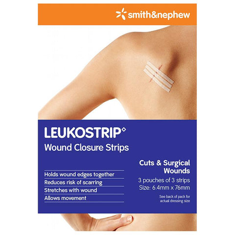 leukostrip 6.4mm x 76mm 3 pack