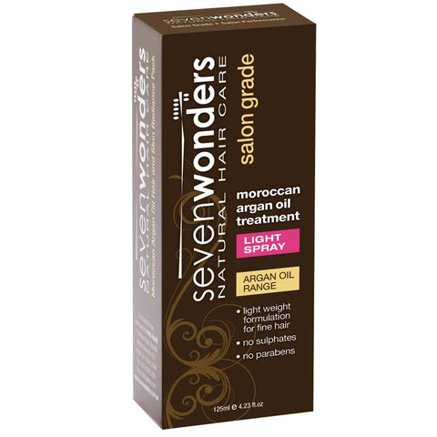 seven wonders moroccan argan oil light treatment spray 125ml