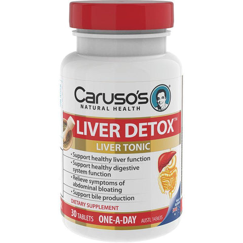 carusos natural health liver detox 30 tablets