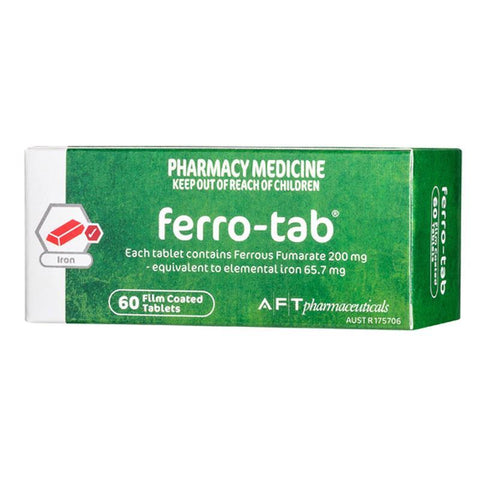 ferro tab 200mg 60 tablets