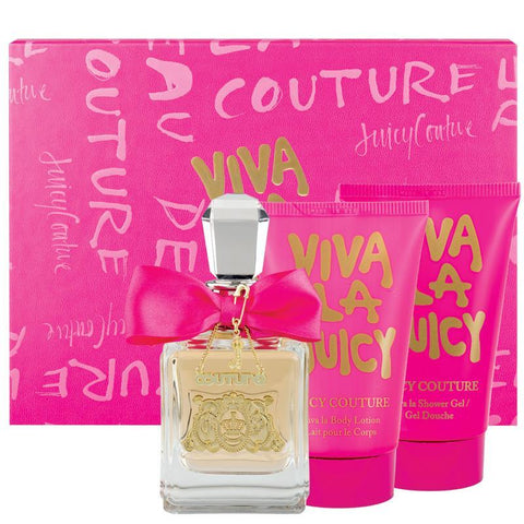 juicy couture viva la juicy eau de parfum 100ml 3 piece set