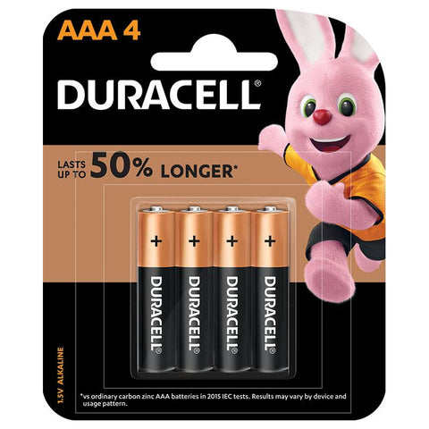 duracell coppertop aaa 4 pack