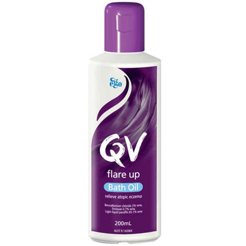 qv flare up bath oil 200ml eczema prone