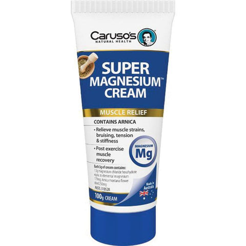 carusos natural health super magnesium cream 100g