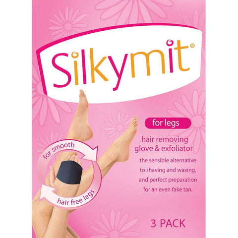 silkymit hair removal glove and exfoliator for legs