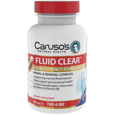 carusos natural health fluid clear 60 tablets