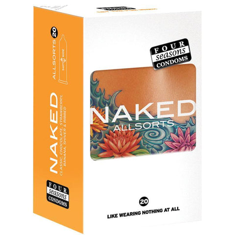 four seasons condoms naked allsorts 20 pack online only