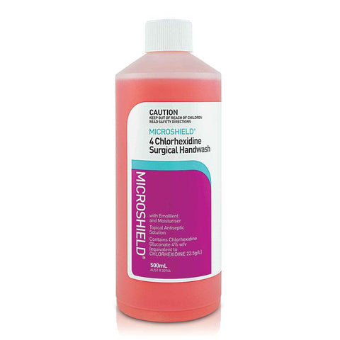 microshield 4 chlorhexidine surgical handwash 500ml