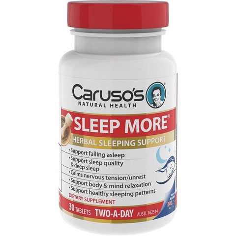 carusos natural health sleep more 30 tablets