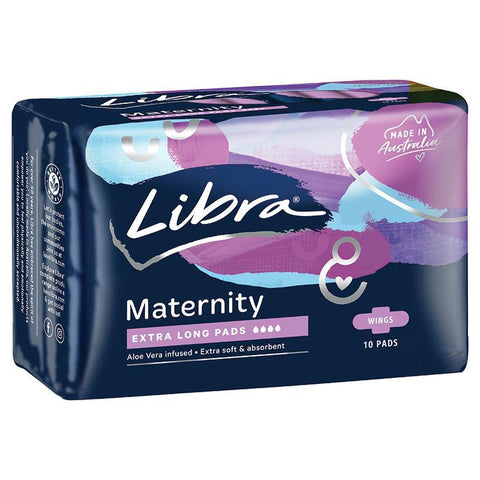 libra pads maternity wings 10 pack