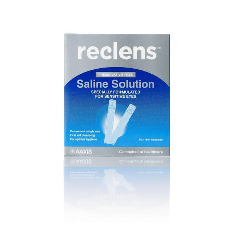 reclens normal saline 15ml ampoules 15