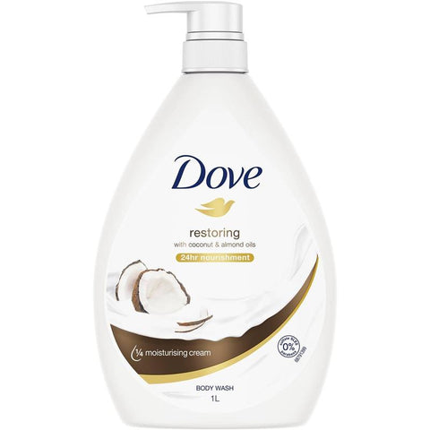 dove restoring coconut body wash 1 litre