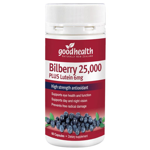 Good Health Bilberry High Strength 25000  (60s)