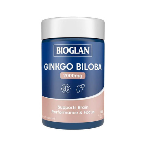 bioglan ginkgo biloba 2000mg 100 tablets