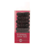 my beauty hair spiral elastics black 8 pack