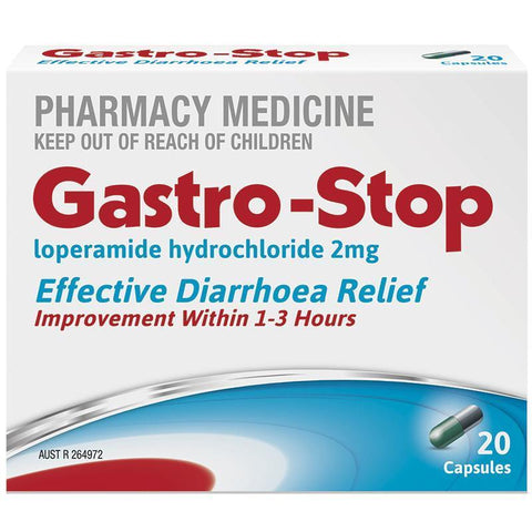 gastrostop loperamide 2mg 20 capsules