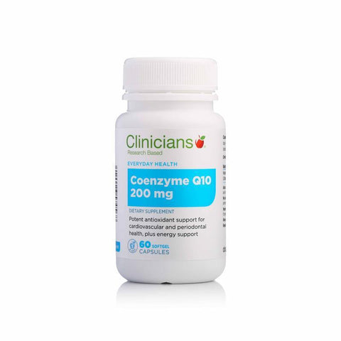 clinicians coq10 200mg 60 capsules