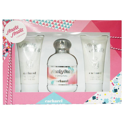 cacharel anais anais eau de toilette 100ml spray 3 piece set
