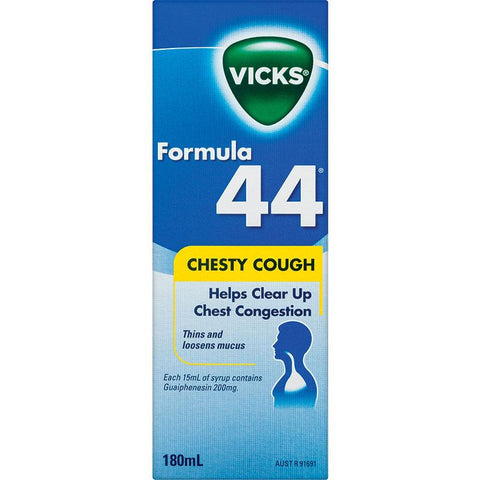 vicks formula 44 chesty cough 180ml