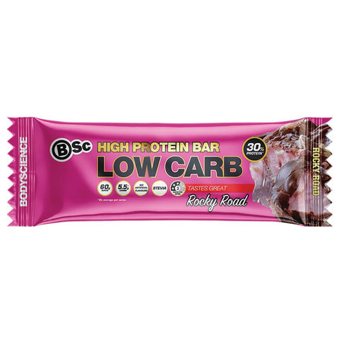 bsc high protein bar rocky road 60g