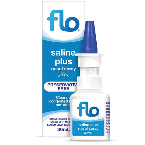flo saline plus nasal spray 30ml
