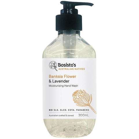 bosistos banksia flower & lavender hand wash 300ml