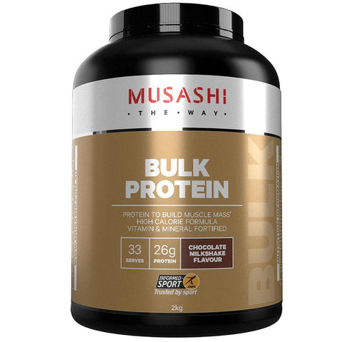 musashi bulk protein chocolate 2kg