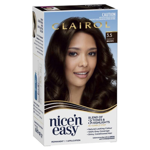 clairol nice & easy 3.5 darkest brown