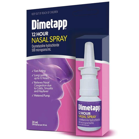 dimetapp 12 hour nasal spray 20ml