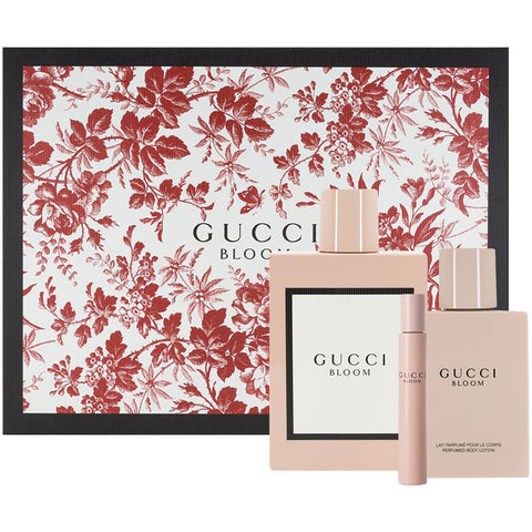gucci bloom eau de parfum 100ml 3 piece set