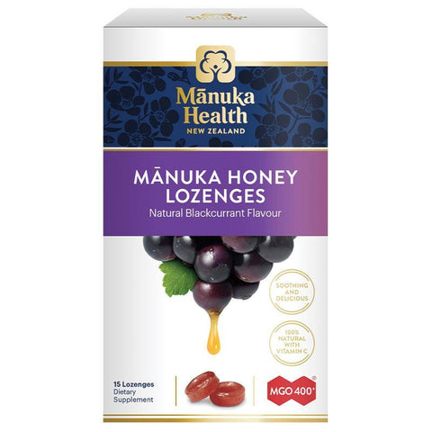 ManukaHealth Honey Lozenges Blackcurrant 15s   (15s)