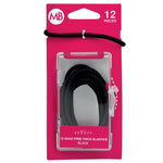 my beauty hair snag free thick elastic 12 pack black
