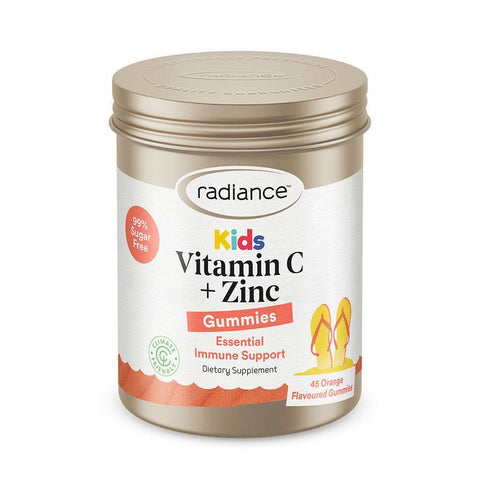 radianceradiance kids vitamic c & zinc gummies45pack