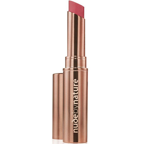 nude by nature creamy matte lipstick 07 red blossom