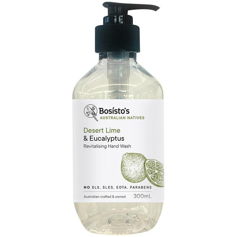 bosistos desert lime & eucalyptus hand wash 300ml