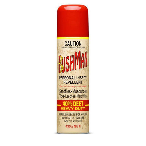 bushman heavy duty insect repellent aerosol 130g