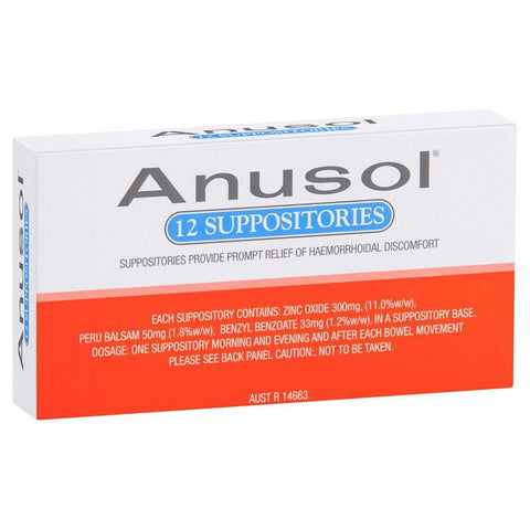anusol suppositories 12