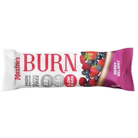 maxines burn bar berry delight 40g