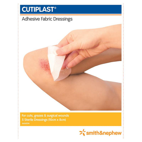 cutiplast comfortable dressing 8 x 10cm 5 pack
