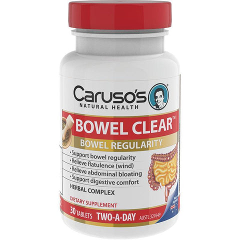 carusos natural health quick cleanse bowel clear 30 tablets