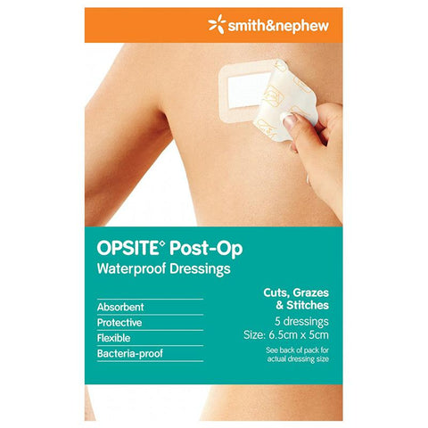 opsite post-op 6.5cm x 5cm 5 pack