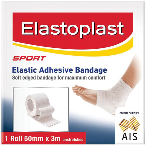 elastoplast sport elastic adhesive bandage 50mmx3m roll