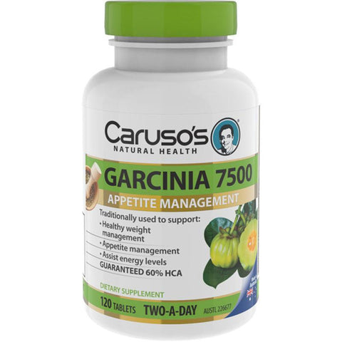 carusos natural health super garcinia cambogia plus energy 120 tablets