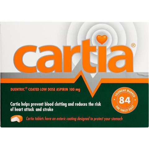 cartia 100mg tablets 84