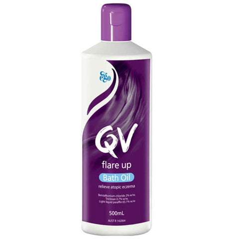 qv flare up bath oil 500ml eczema prone