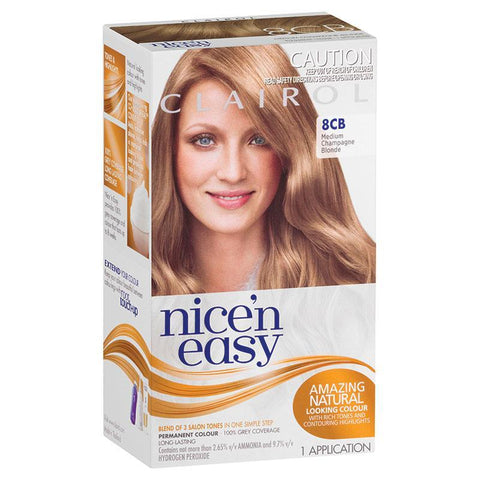 clairol nice & easy 8cb medium champagne blonde