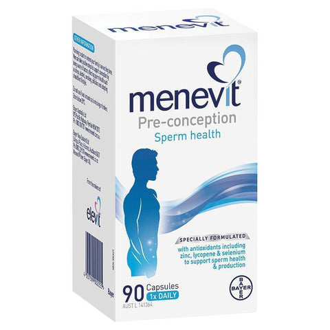 menevit male fertility supplement capsules 90 pack (90 days)